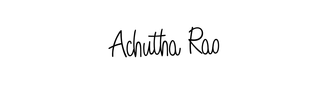Angelique-Rose-font-FFP is a professional signature style that is perfect for those who want to add a touch of class to their signature. It is also a great choice for those who want to make their signature more unique. Get Achutha Rao name to fancy signature for free. Achutha Rao signature style 5 images and pictures png