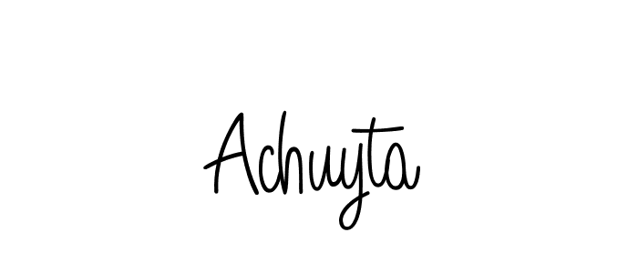Similarly Angelique-Rose-font-FFP is the best handwritten signature design. Signature creator online .You can use it as an online autograph creator for name Achuyta. Achuyta signature style 5 images and pictures png