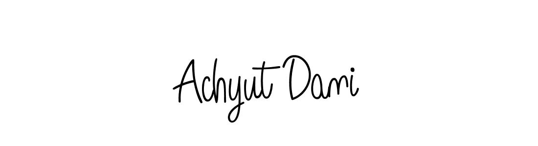 Also You can easily find your signature by using the search form. We will create Achyut Dani name handwritten signature images for you free of cost using Angelique-Rose-font-FFP sign style. Achyut Dani signature style 5 images and pictures png
