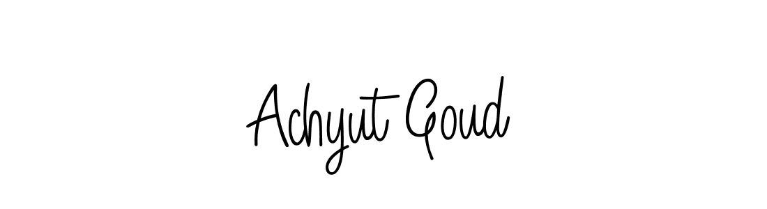 The best way (Angelique-Rose-font-FFP) to make a short signature is to pick only two or three words in your name. The name Achyut Goud include a total of six letters. For converting this name. Achyut Goud signature style 5 images and pictures png