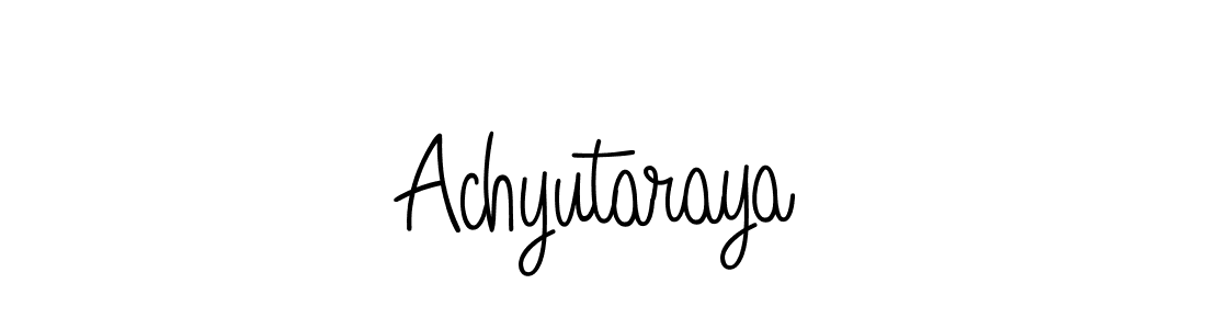 Create a beautiful signature design for name Achyutaraya. With this signature (Angelique-Rose-font-FFP) fonts, you can make a handwritten signature for free. Achyutaraya signature style 5 images and pictures png