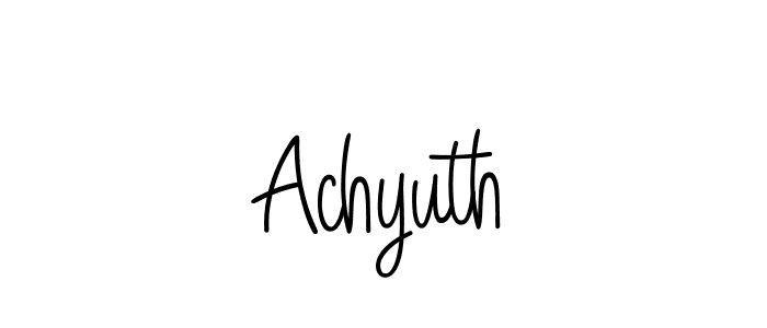 How to make Achyuth signature? Angelique-Rose-font-FFP is a professional autograph style. Create handwritten signature for Achyuth name. Achyuth signature style 5 images and pictures png