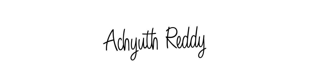 Create a beautiful signature design for name Achyuth Reddy. With this signature (Angelique-Rose-font-FFP) fonts, you can make a handwritten signature for free. Achyuth Reddy signature style 5 images and pictures png