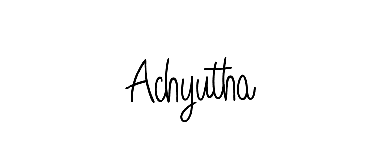 The best way (Angelique-Rose-font-FFP) to make a short signature is to pick only two or three words in your name. The name Achyutha include a total of six letters. For converting this name. Achyutha signature style 5 images and pictures png