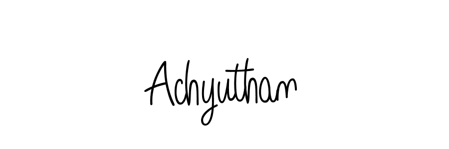 Design your own signature with our free online signature maker. With this signature software, you can create a handwritten (Angelique-Rose-font-FFP) signature for name Achyuthan. Achyuthan signature style 5 images and pictures png