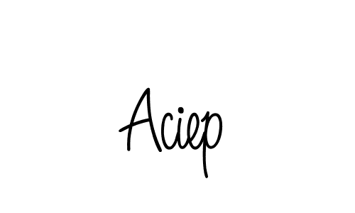 How to Draw Aciep signature style? Angelique-Rose-font-FFP is a latest design signature styles for name Aciep. Aciep signature style 5 images and pictures png