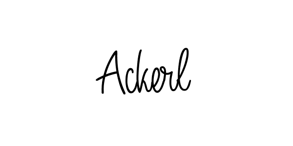 The best way (Angelique-Rose-font-FFP) to make a short signature is to pick only two or three words in your name. The name Ackerl include a total of six letters. For converting this name. Ackerl signature style 5 images and pictures png