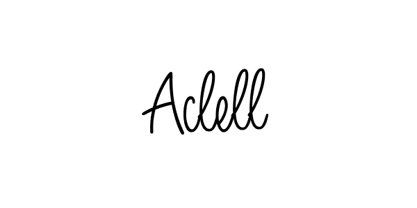 The best way (Angelique-Rose-font-FFP) to make a short signature is to pick only two or three words in your name. The name Aclell include a total of six letters. For converting this name. Aclell signature style 5 images and pictures png