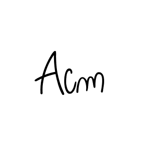 How to make Acm name signature. Use Angelique-Rose-font-FFP style for creating short signs online. This is the latest handwritten sign. Acm signature style 5 images and pictures png