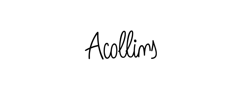 Acollins stylish signature style. Best Handwritten Sign (Angelique-Rose-font-FFP) for my name. Handwritten Signature Collection Ideas for my name Acollins. Acollins signature style 5 images and pictures png