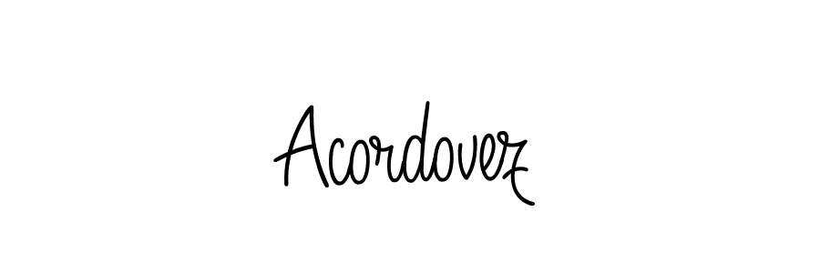 You should practise on your own different ways (Angelique-Rose-font-FFP) to write your name (Acordovez) in signature. don't let someone else do it for you. Acordovez signature style 5 images and pictures png