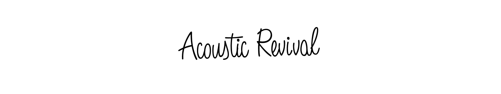 Similarly Angelique-Rose-font-FFP is the best handwritten signature design. Signature creator online .You can use it as an online autograph creator for name Acoustic Revival. Acoustic Revival signature style 5 images and pictures png