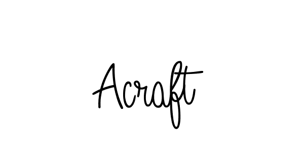 Design your own signature with our free online signature maker. With this signature software, you can create a handwritten (Angelique-Rose-font-FFP) signature for name Acraft. Acraft signature style 5 images and pictures png