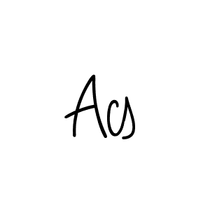 How to make Acs signature? Angelique-Rose-font-FFP is a professional autograph style. Create handwritten signature for Acs name. Acs signature style 5 images and pictures png