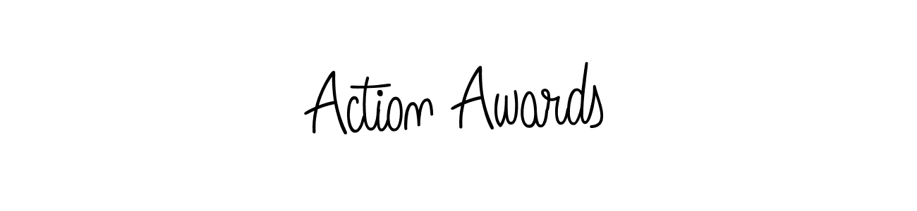 Action Awards stylish signature style. Best Handwritten Sign (Angelique-Rose-font-FFP) for my name. Handwritten Signature Collection Ideas for my name Action Awards. Action Awards signature style 5 images and pictures png