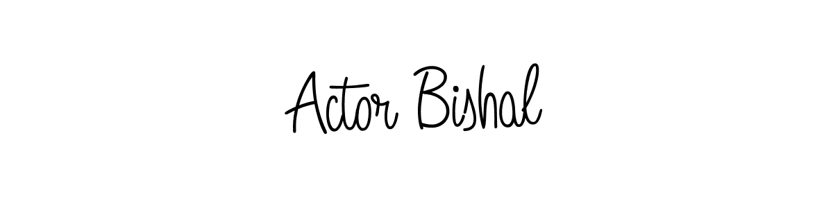 Also we have Actor Bishal name is the best signature style. Create professional handwritten signature collection using Angelique-Rose-font-FFP autograph style. Actor Bishal signature style 5 images and pictures png