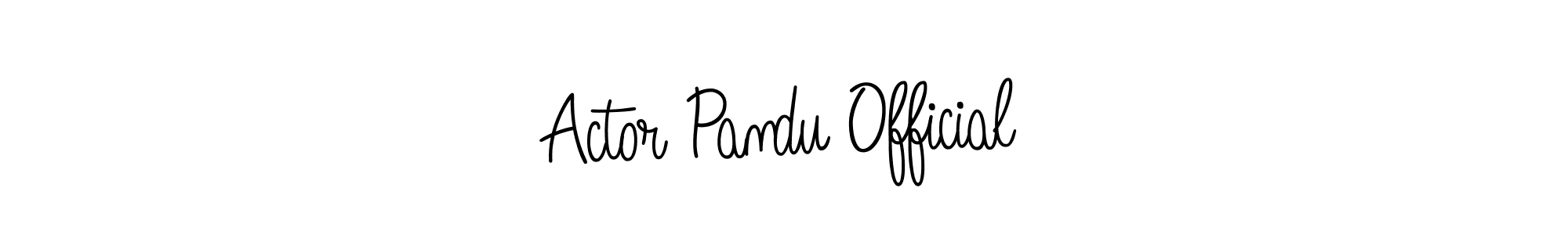 Create a beautiful signature design for name Actor Pandu Official. With this signature (Angelique-Rose-font-FFP) fonts, you can make a handwritten signature for free. Actor Pandu Official signature style 5 images and pictures png