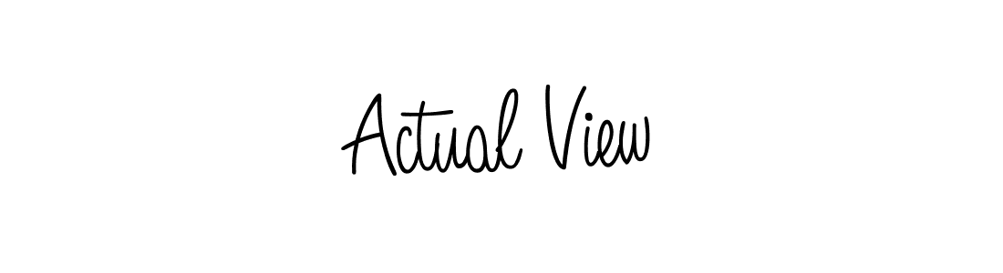 How to make Actual View name signature. Use Angelique-Rose-font-FFP style for creating short signs online. This is the latest handwritten sign. Actual View signature style 5 images and pictures png
