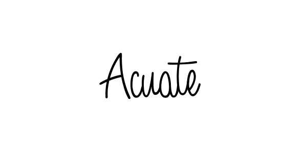 How to make Acuate name signature. Use Angelique-Rose-font-FFP style for creating short signs online. This is the latest handwritten sign. Acuate signature style 5 images and pictures png