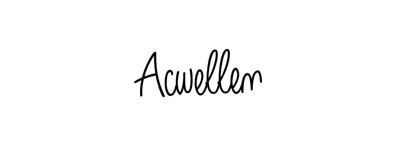 if you are searching for the best signature style for your name Acwellen. so please give up your signature search. here we have designed multiple signature styles  using Angelique-Rose-font-FFP. Acwellen signature style 5 images and pictures png