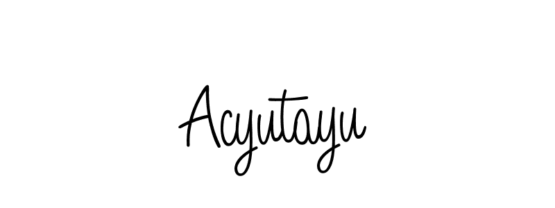 Acyutayu stylish signature style. Best Handwritten Sign (Angelique-Rose-font-FFP) for my name. Handwritten Signature Collection Ideas for my name Acyutayu. Acyutayu signature style 5 images and pictures png