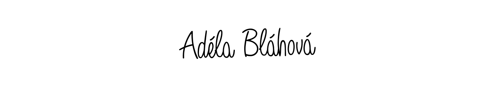 Create a beautiful signature design for name Adéla Bláhová. With this signature (Angelique-Rose-font-FFP) fonts, you can make a handwritten signature for free. Adéla Bláhová signature style 5 images and pictures png