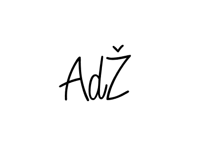 How to make AdŽ name signature. Use Angelique-Rose-font-FFP style for creating short signs online. This is the latest handwritten sign. AdŽ signature style 5 images and pictures png