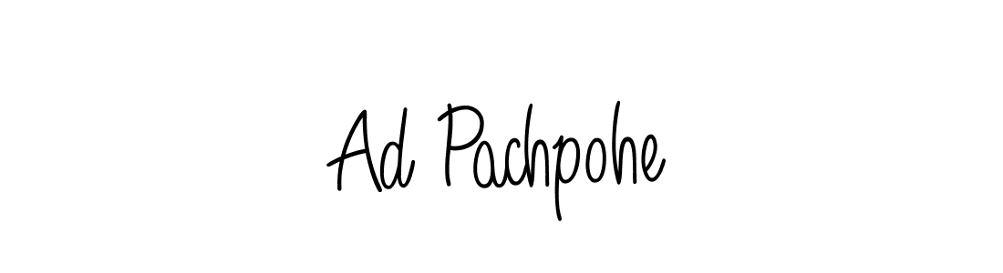 How to Draw Ad Pachpohe signature style? Angelique-Rose-font-FFP is a latest design signature styles for name Ad Pachpohe. Ad Pachpohe signature style 5 images and pictures png