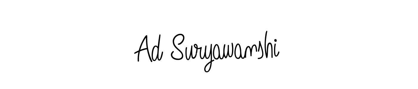 Create a beautiful signature design for name Ad Suryawanshi. With this signature (Angelique-Rose-font-FFP) fonts, you can make a handwritten signature for free. Ad Suryawanshi signature style 5 images and pictures png
