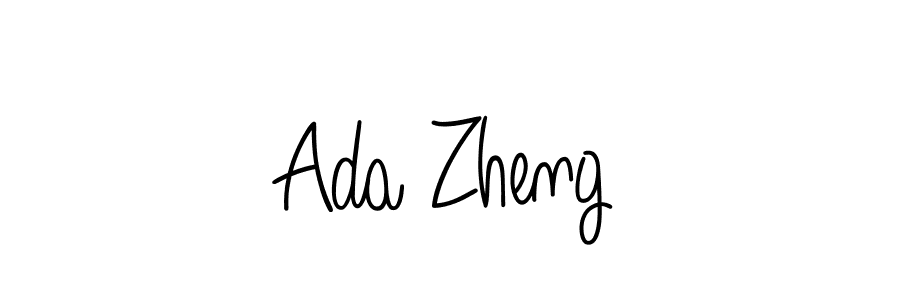 Make a beautiful signature design for name Ada Zheng. With this signature (Angelique-Rose-font-FFP) style, you can create a handwritten signature for free. Ada Zheng signature style 5 images and pictures png