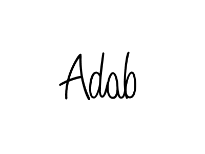 Here are the top 10 professional signature styles for the name Adab. These are the best autograph styles you can use for your name. Adab signature style 5 images and pictures png