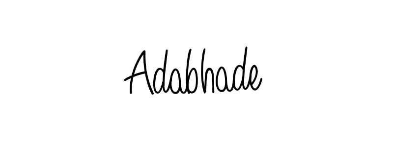 How to make Adabhade name signature. Use Angelique-Rose-font-FFP style for creating short signs online. This is the latest handwritten sign. Adabhade signature style 5 images and pictures png