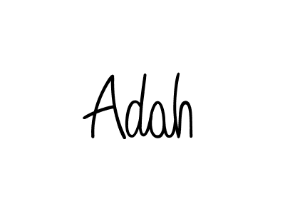 Use a signature maker to create a handwritten signature online. With this signature software, you can design (Angelique-Rose-font-FFP) your own signature for name Adah. Adah signature style 5 images and pictures png