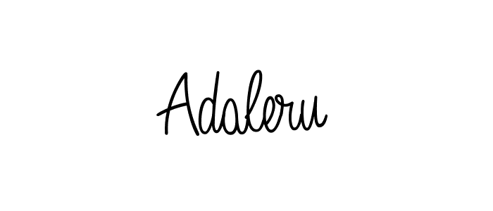 How to make Adaleru name signature. Use Angelique-Rose-font-FFP style for creating short signs online. This is the latest handwritten sign. Adaleru signature style 5 images and pictures png