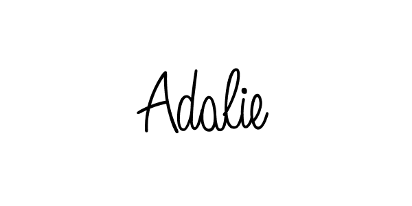 How to make Adalie name signature. Use Angelique-Rose-font-FFP style for creating short signs online. This is the latest handwritten sign. Adalie signature style 5 images and pictures png