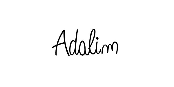 Make a beautiful signature design for name Adalim. With this signature (Angelique-Rose-font-FFP) style, you can create a handwritten signature for free. Adalim signature style 5 images and pictures png