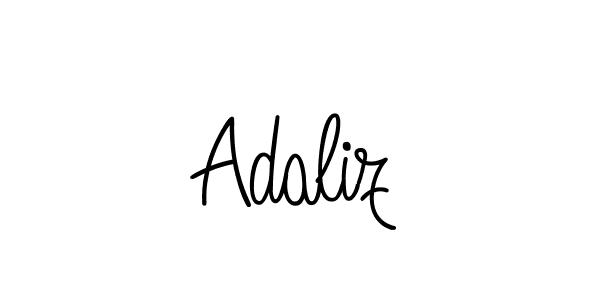 Design your own signature with our free online signature maker. With this signature software, you can create a handwritten (Angelique-Rose-font-FFP) signature for name Adaliz. Adaliz signature style 5 images and pictures png