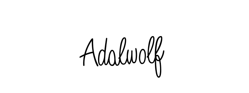 Use a signature maker to create a handwritten signature online. With this signature software, you can design (Angelique-Rose-font-FFP) your own signature for name Adalwolf. Adalwolf signature style 5 images and pictures png