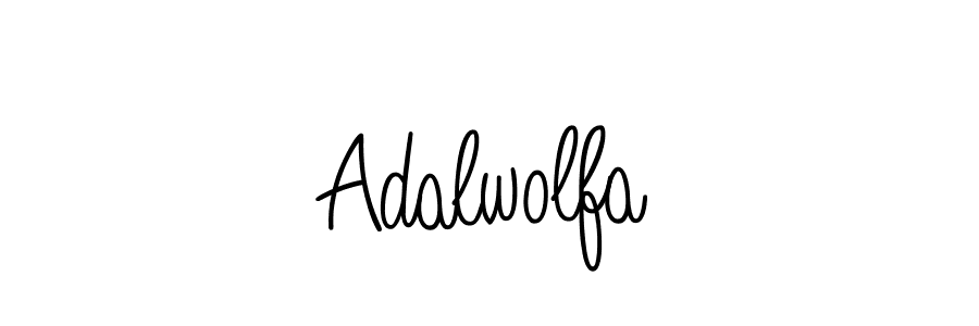 Design your own signature with our free online signature maker. With this signature software, you can create a handwritten (Angelique-Rose-font-FFP) signature for name Adalwolfa. Adalwolfa signature style 5 images and pictures png