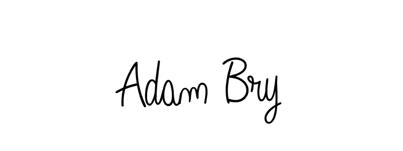 Use a signature maker to create a handwritten signature online. With this signature software, you can design (Angelique-Rose-font-FFP) your own signature for name Adam Bry. Adam Bry signature style 5 images and pictures png