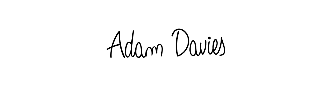 Make a beautiful signature design for name Adam Davies. With this signature (Angelique-Rose-font-FFP) style, you can create a handwritten signature for free. Adam Davies signature style 5 images and pictures png