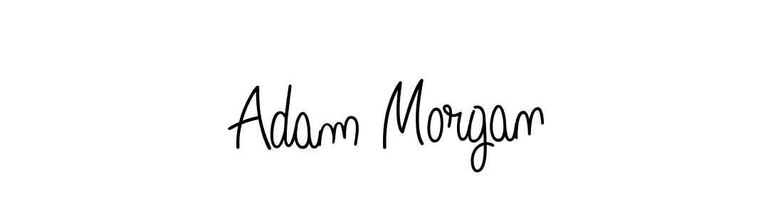 Use a signature maker to create a handwritten signature online. With this signature software, you can design (Angelique-Rose-font-FFP) your own signature for name Adam Morgan. Adam Morgan signature style 5 images and pictures png