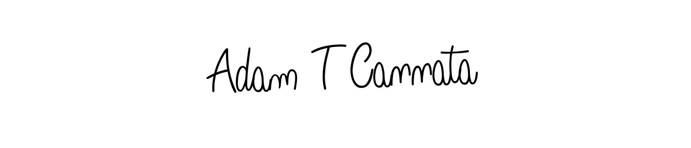 Create a beautiful signature design for name Adam T Cannata. With this signature (Angelique-Rose-font-FFP) fonts, you can make a handwritten signature for free. Adam T Cannata signature style 5 images and pictures png