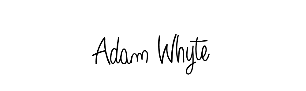 Make a beautiful signature design for name Adam Whyte. With this signature (Angelique-Rose-font-FFP) style, you can create a handwritten signature for free. Adam Whyte signature style 5 images and pictures png