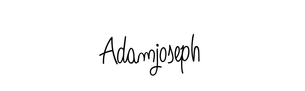 How to make Adamjoseph name signature. Use Angelique-Rose-font-FFP style for creating short signs online. This is the latest handwritten sign. Adamjoseph signature style 5 images and pictures png