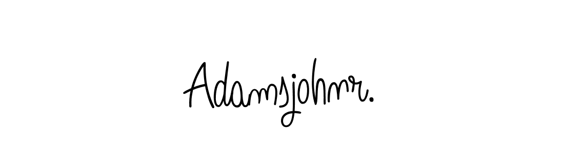 if you are searching for the best signature style for your name Adamsjohnr.. so please give up your signature search. here we have designed multiple signature styles  using Angelique-Rose-font-FFP. Adamsjohnr. signature style 5 images and pictures png