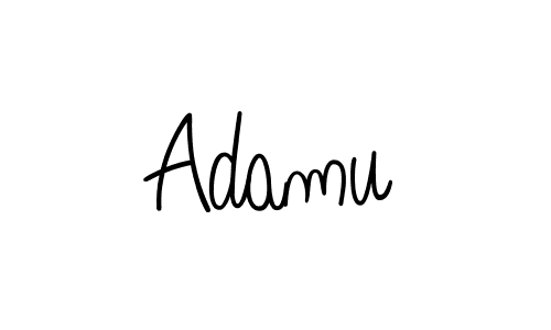 Adamu stylish signature style. Best Handwritten Sign (Angelique-Rose-font-FFP) for my name. Handwritten Signature Collection Ideas for my name Adamu. Adamu signature style 5 images and pictures png