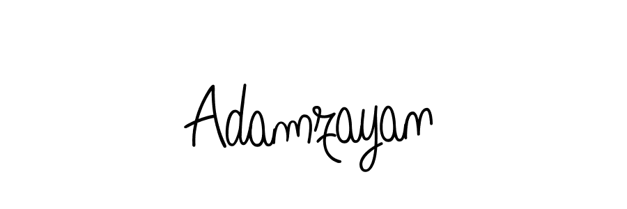 Make a beautiful signature design for name Adamzayan. With this signature (Angelique-Rose-font-FFP) style, you can create a handwritten signature for free. Adamzayan signature style 5 images and pictures png