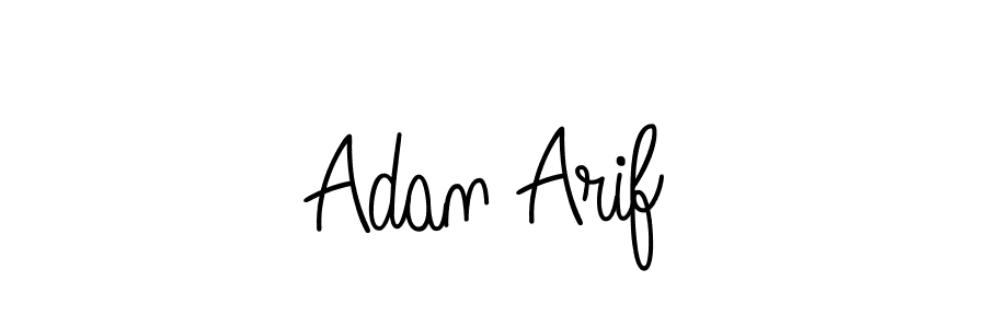 Use a signature maker to create a handwritten signature online. With this signature software, you can design (Angelique-Rose-font-FFP) your own signature for name Adan Arif. Adan Arif signature style 5 images and pictures png