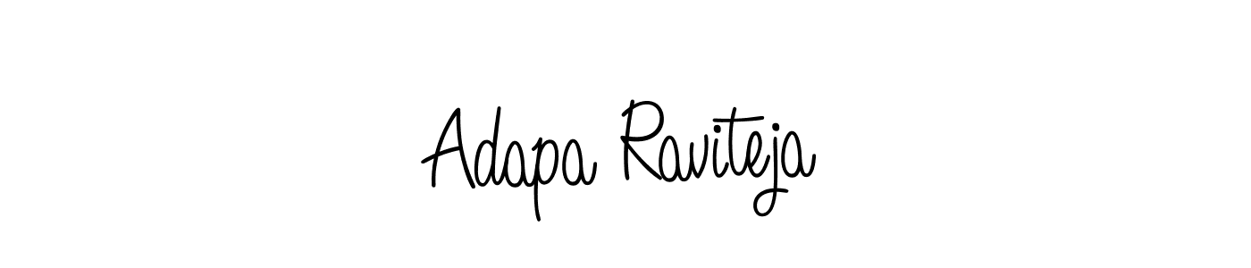 Adapa Raviteja stylish signature style. Best Handwritten Sign (Angelique-Rose-font-FFP) for my name. Handwritten Signature Collection Ideas for my name Adapa Raviteja. Adapa Raviteja signature style 5 images and pictures png